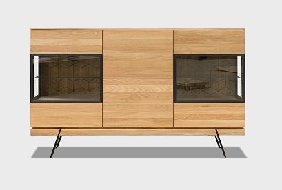 Тумба-бар "Этна"; с декором; дуб натуральный