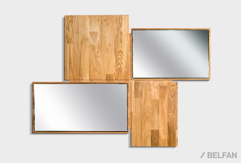 Зеркало настенное "Ирвинг" массив дуба 1