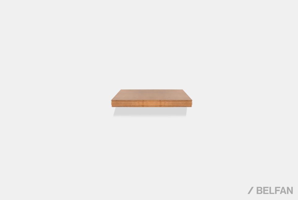 Полка навесная "Тэфи" массив и шпон дуба 1