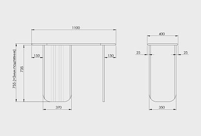 Консоль "Меридиан"; *А-017.36; к-шоколадный дуб, н-дымчатая роза