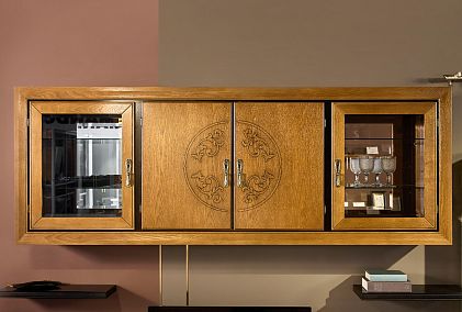 Шкаф навесной 4-х секционный "Соната" (без декора)