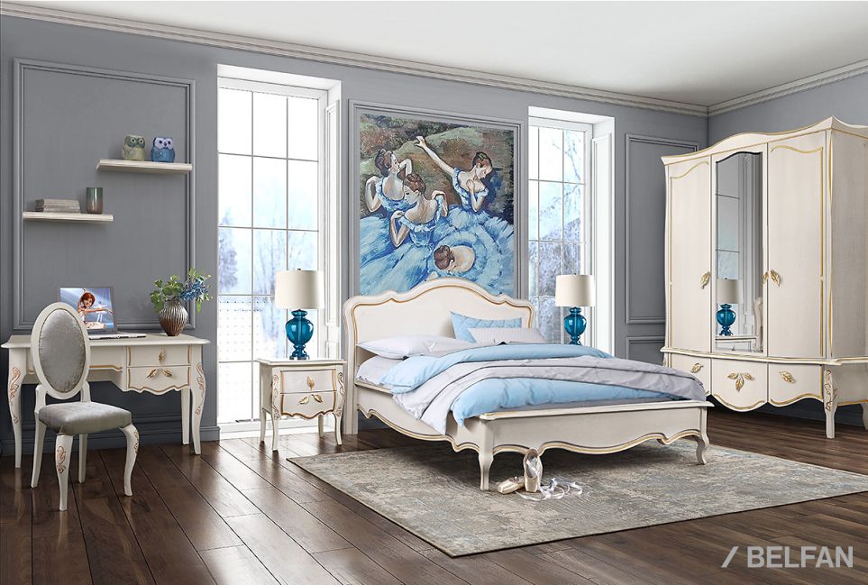 Стол письменный "Трио" массив и шпон дуба 3