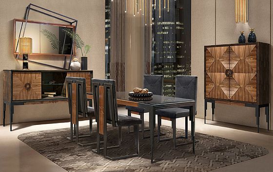 Зеркало настенное "Black" 140  4