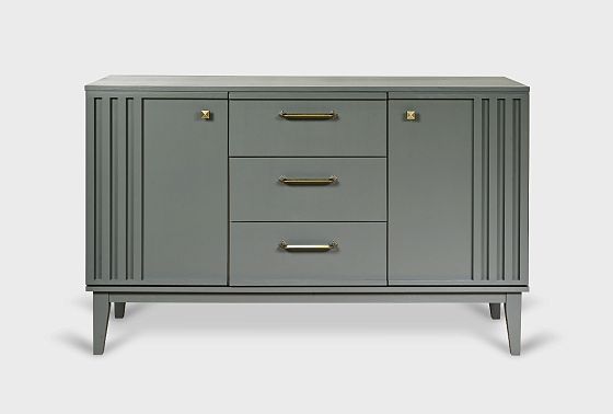 Тумба 3-х секционная "Чикаго" массив и шпон дуба 9