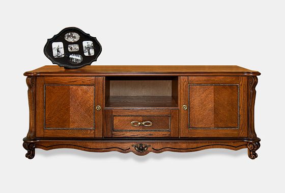 Тумба под ТВ "Алези 2" массив и шпон дуба 4