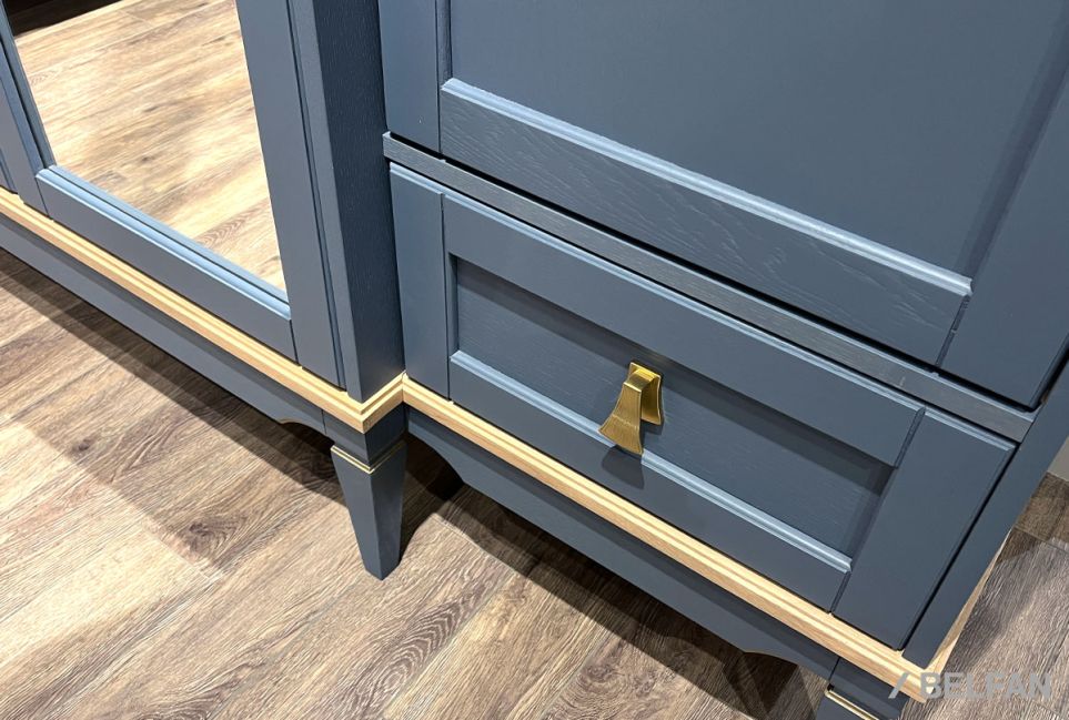 Шкаф для одежды 4-х дв. "Стюарт" (с зеркалом) массив и шпон дуба 3