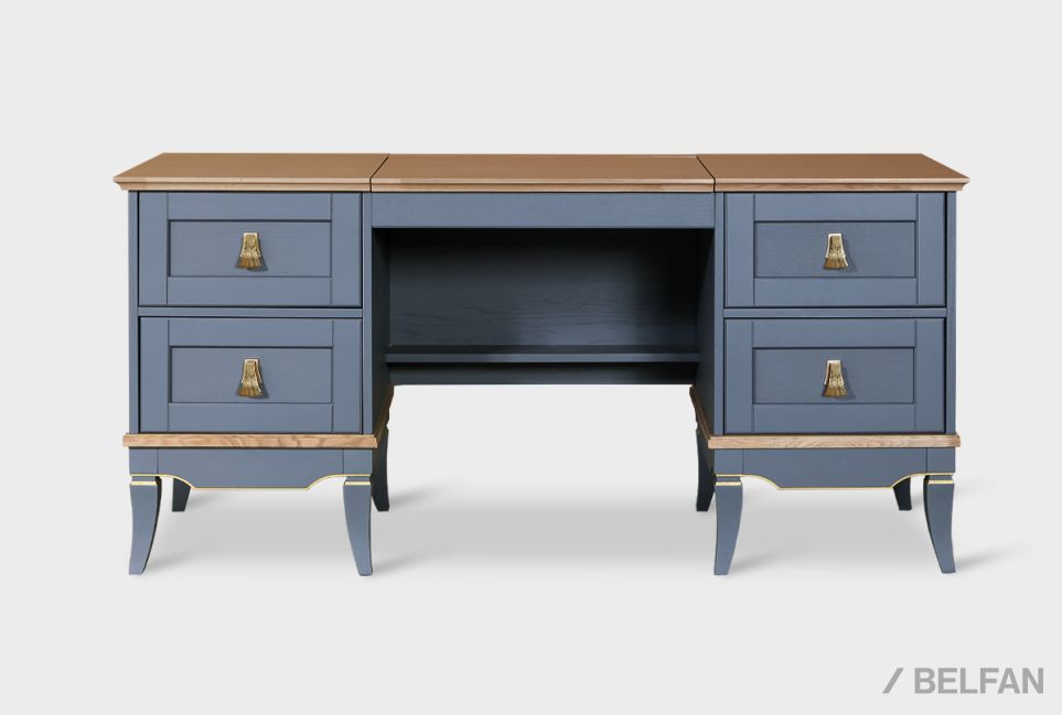 Стол туалетный "Стюарт" (2 тумбы) массив и шпон дуба 4