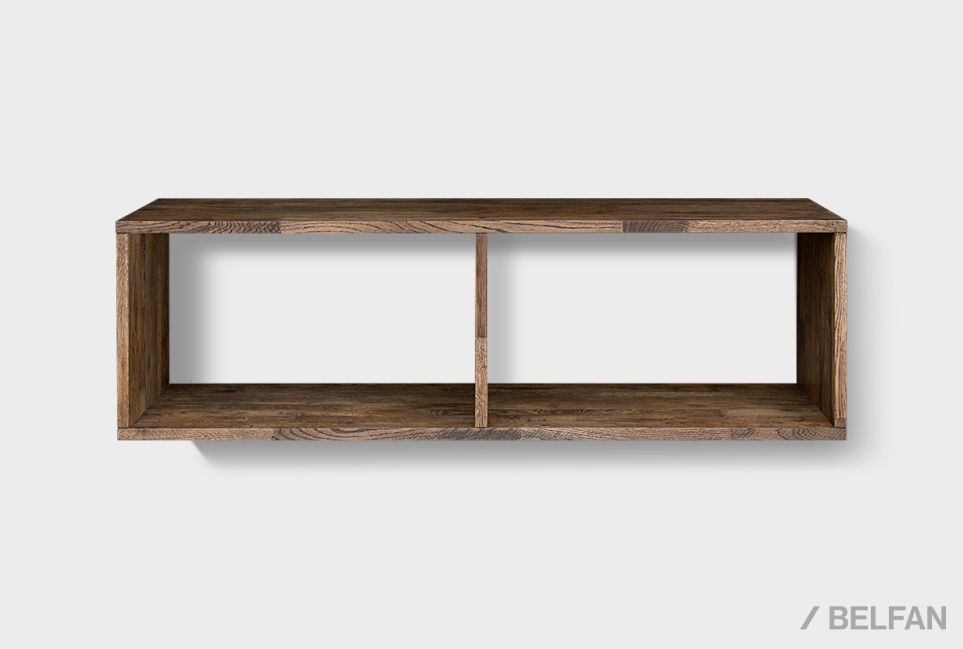 Полка настенная "Cube Design" 2 массив дуба 1