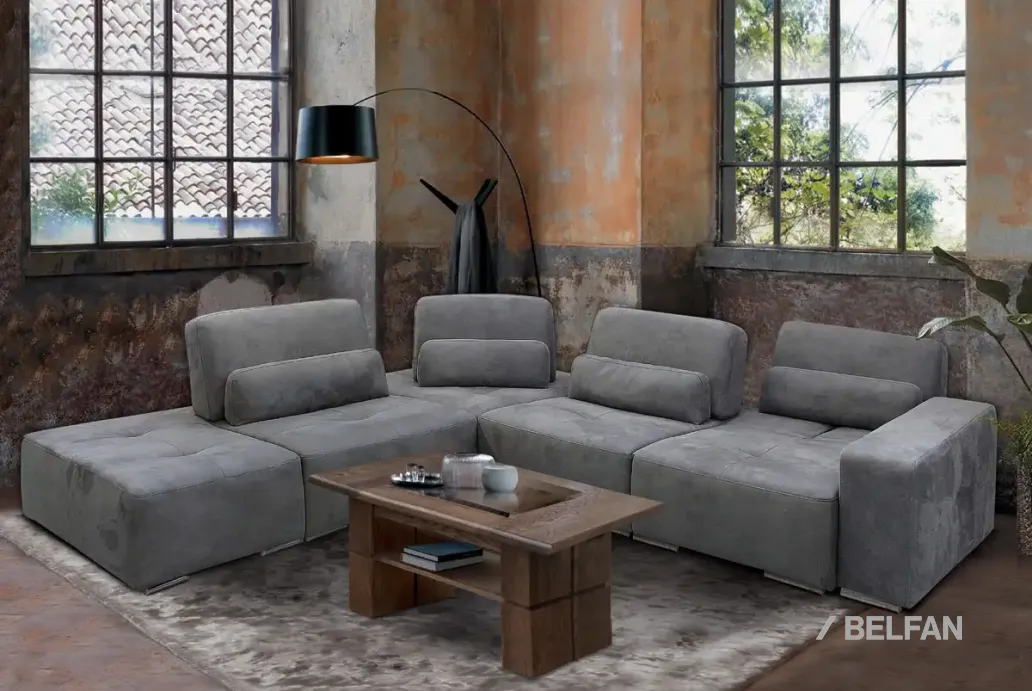 БАКСТЕР угловой диван с оттоманкой #1