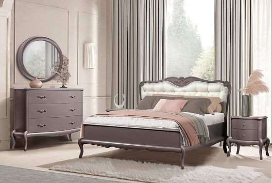 Кровать "Флерон" (низкое изножье) массив и шпон дуба 4