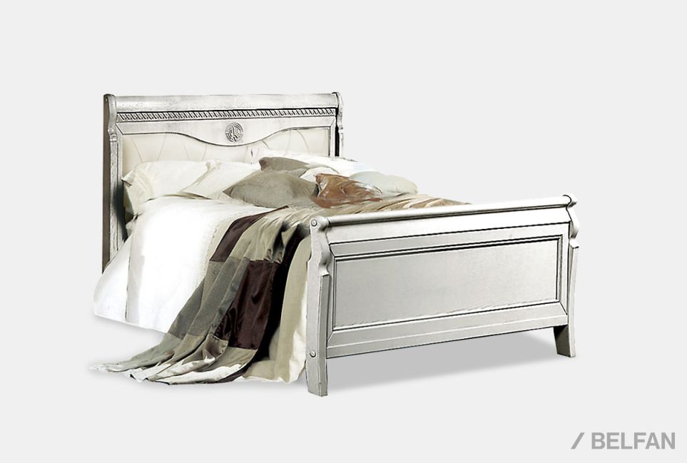 Кровать "Лика" (высокое изножье) массив и шпон дуба 1