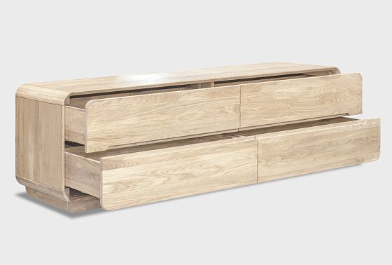 Тумба под ТВ "Монблан" 180 массив дуба 5