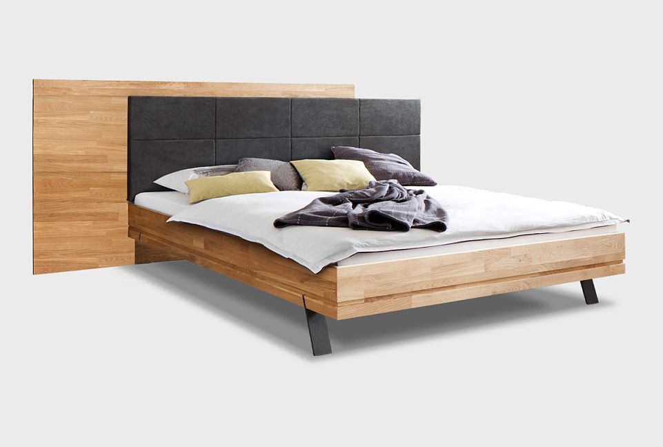 Кровать "Этна" (комбинированная); без основания, без матраса; (1600x2000); дуб натуральный