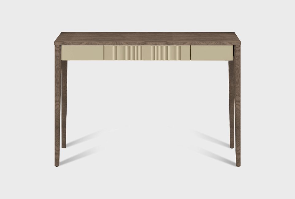 Стол туалетный "Меридиан" (с декором); к-торфяной дуб, ф-мускат