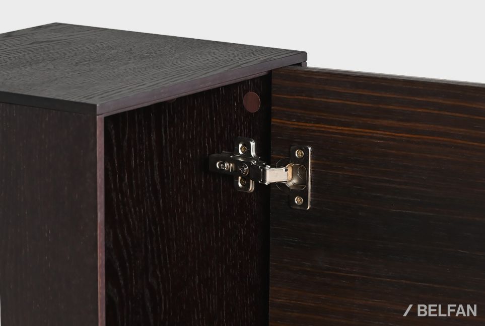 Шкаф настенный с зеркалом "Монреаль" (правый) шпон дуба, МДФ 6