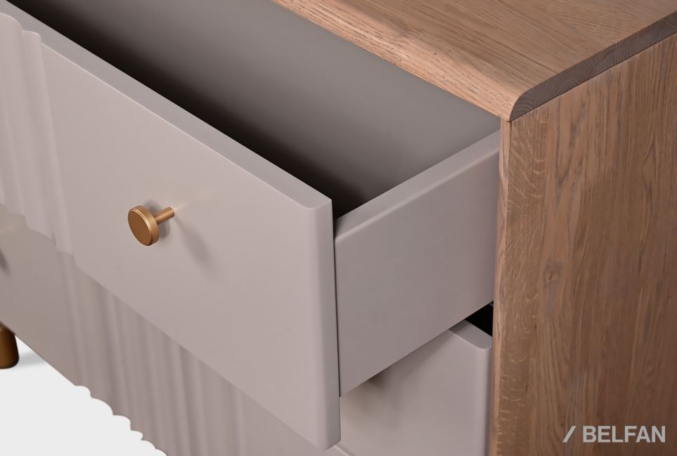 Комод "Меридиан" 3 массив дуба, МДФ 3