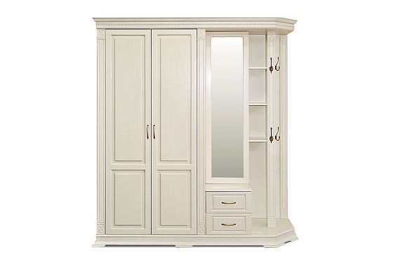 Шкаф комбинированный "Верди Люкс" 1 массив и шпон дуба 3