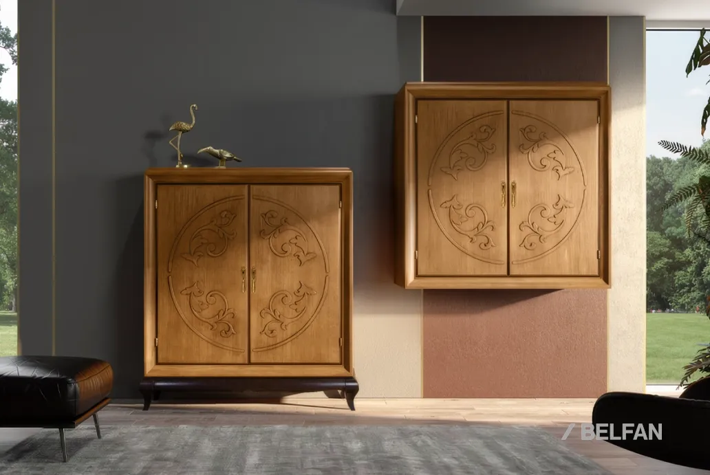 Гостиная «Соната» #15 коньяк с тёмной патиной + горький шоколад