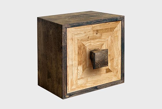 Модуль для стеллажей открытых 1-но дв. "Cube Design" массив дуба 2