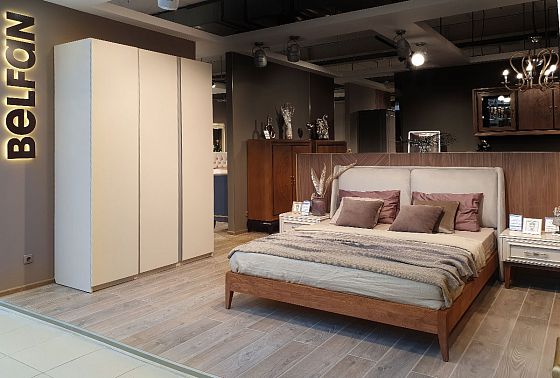 Кровать "Сакраменто" (мягкое изголовье) массив дуба 4