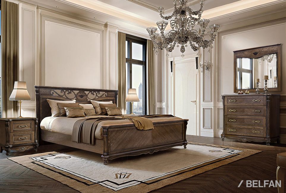 Зеркало "Алези" массив и шпон дуба 4