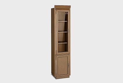 Шкаф 1-но дверный со стеклом "Тэфи" (левый)