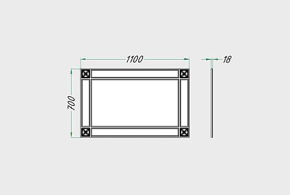 Зеркало навесное "Бриансон"