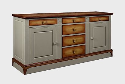 Тумба 3-х секционная «Бриансон»; *А-020.5317; корсика+дуб