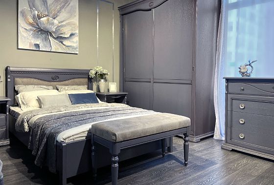 Кровать "Лика" (низкое изножье) массив и шпон дуба 3