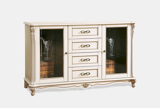 Тумба "Алези 3з" массив и шпон дуба 4