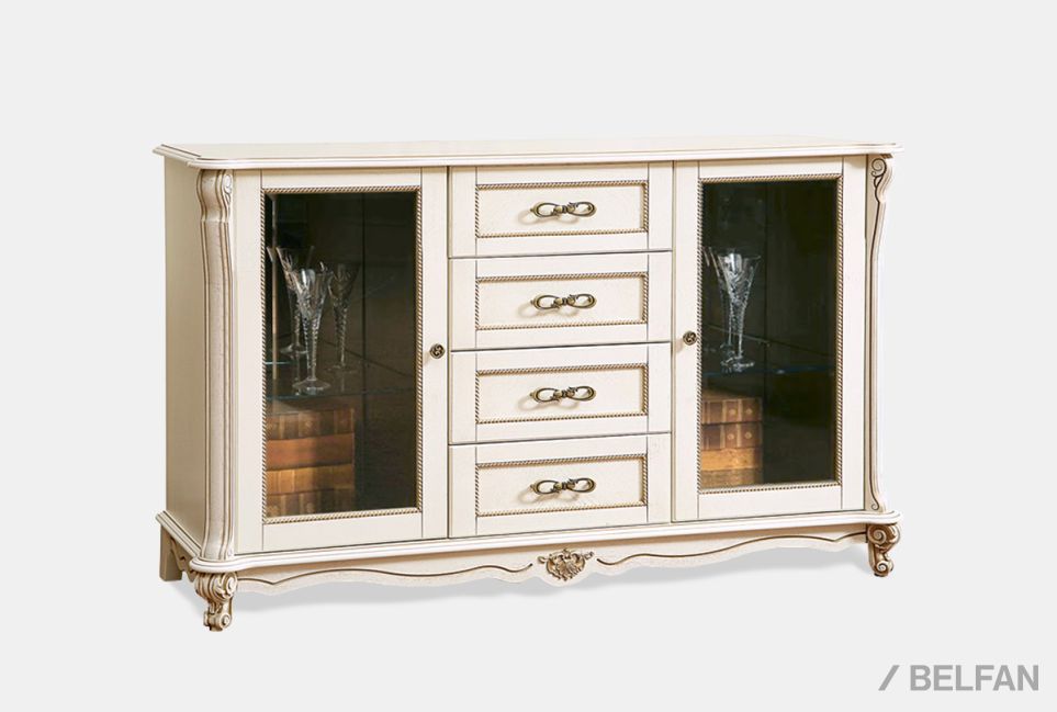 Тумба "Алези 3з" массив и шпон дуба 2