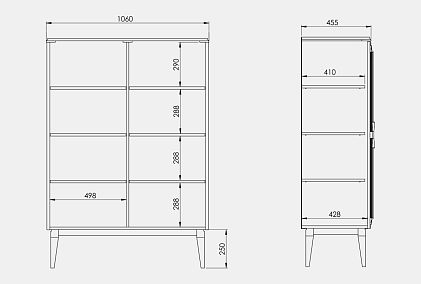 Тумба высокая "Сакраменто"