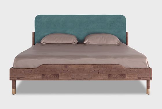 Кровать "Меридиан" (мягкое изголовье) массив дуба 9