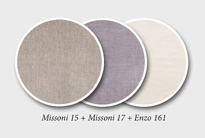 "Ферре" диван 3-х местный; нераскл.; 32; Missoni 15+Missoni 17+Enzo 161 (гр.2/БК+СМ)