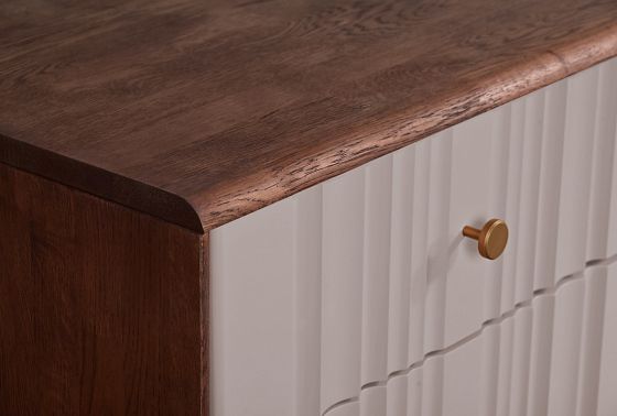 Комод "Меридиан" 5 (высокий) массив дуба, МДФ 7