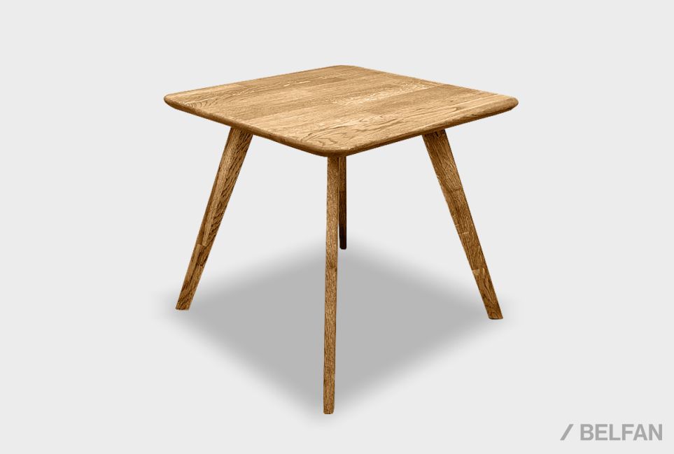 Стол журнальный "Арт" квадратный 262 массив дуба 1