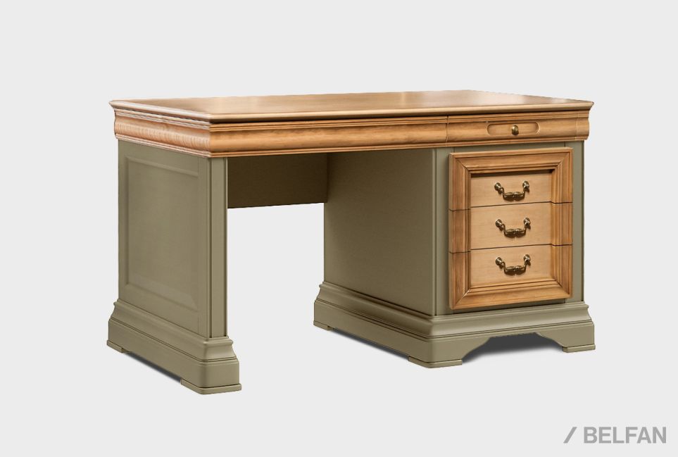 Стол письменный "Оливия" массив и шпон ольхи 1