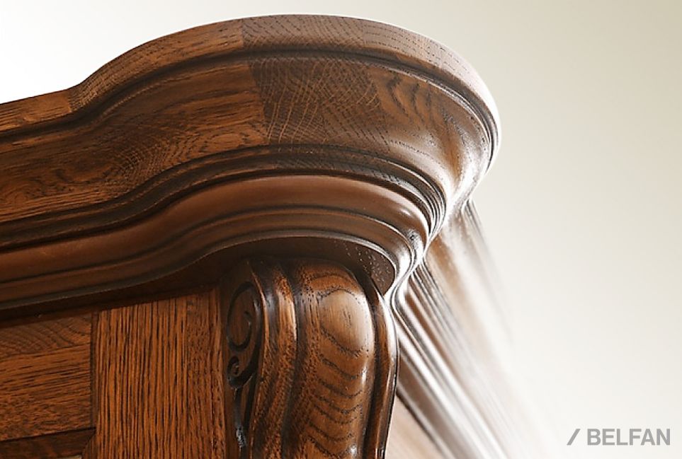 Тумба "Алези 3з" массив и шпон дуба 2