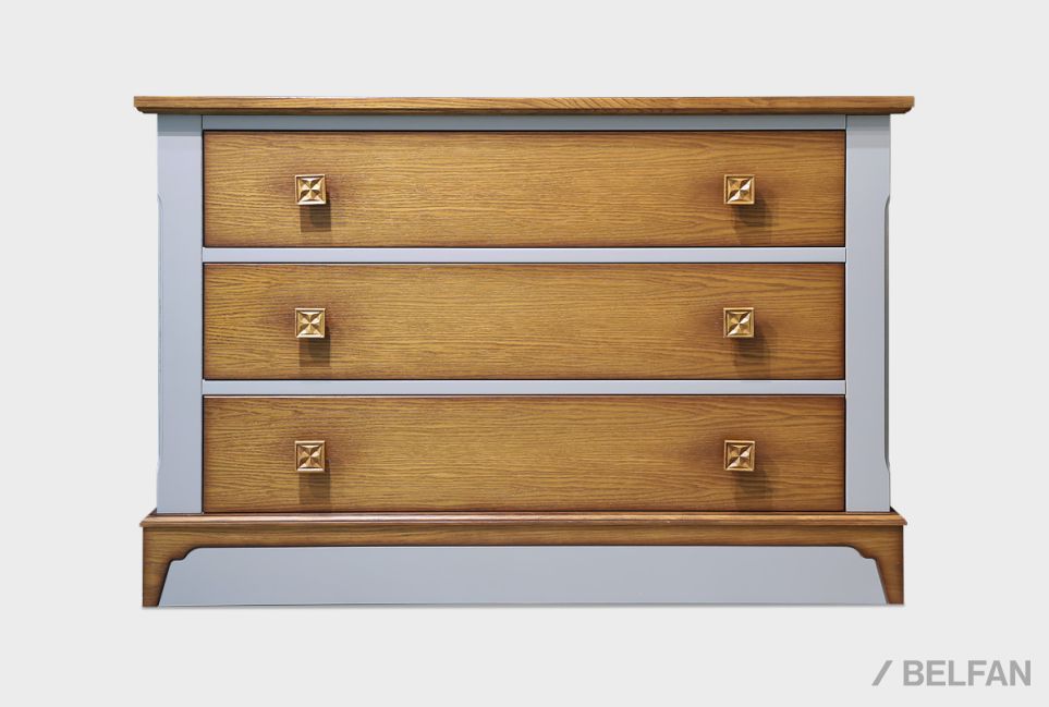 Комод "Бриансон" массив и шпон дуба, МДФ 2