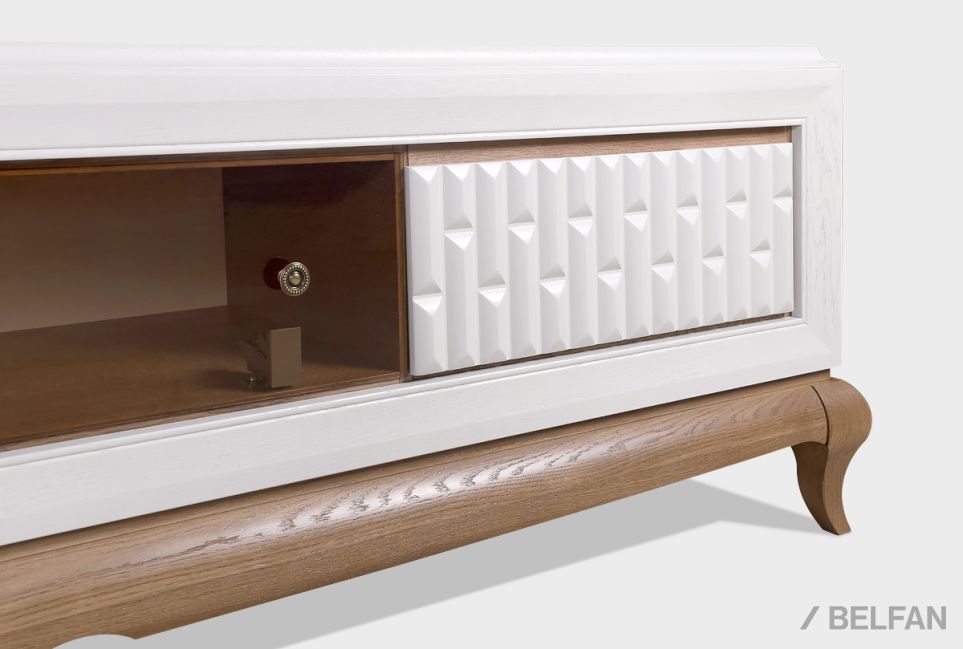 Тумба под ТВ "Армония" массив и шпон дуба 8