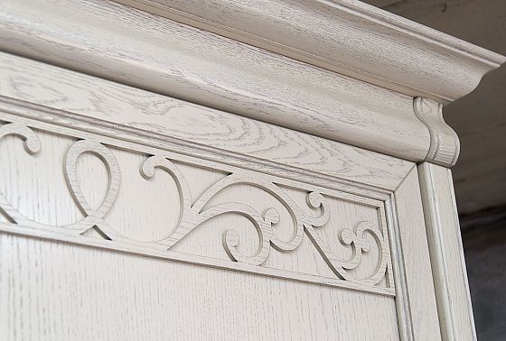 Шкаф для одежды "Тэфи" 3-х дв. без зеркала массив и шпон дуба 4