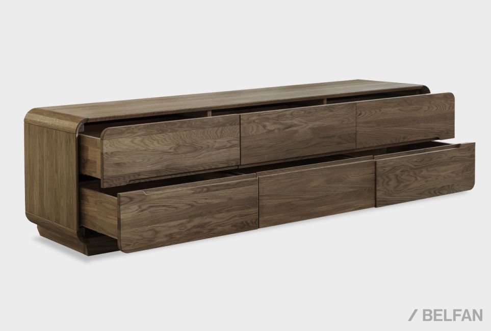 Тумба под ТВ "Монблан" 200 массив дуба 3