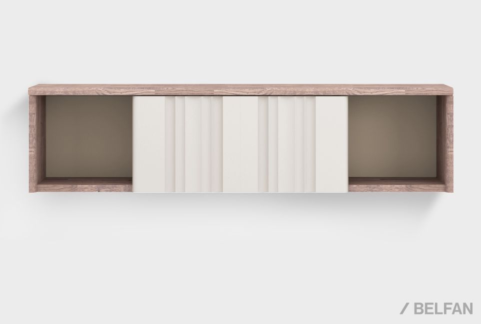 Тумба настенная "Меридиан" массив дуба, МДФ 1