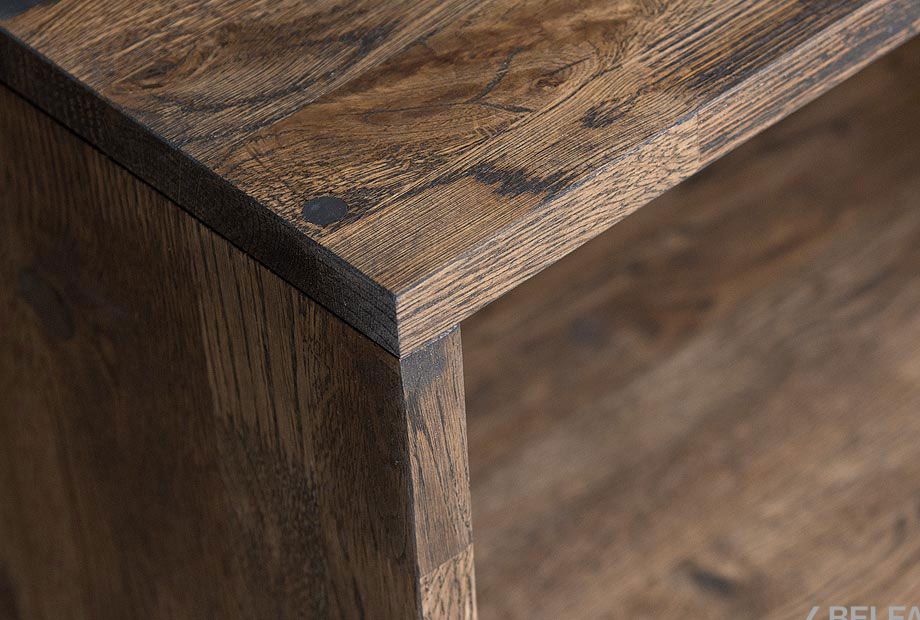 Полка настенная "Cube Design" 2 массив дуба 3