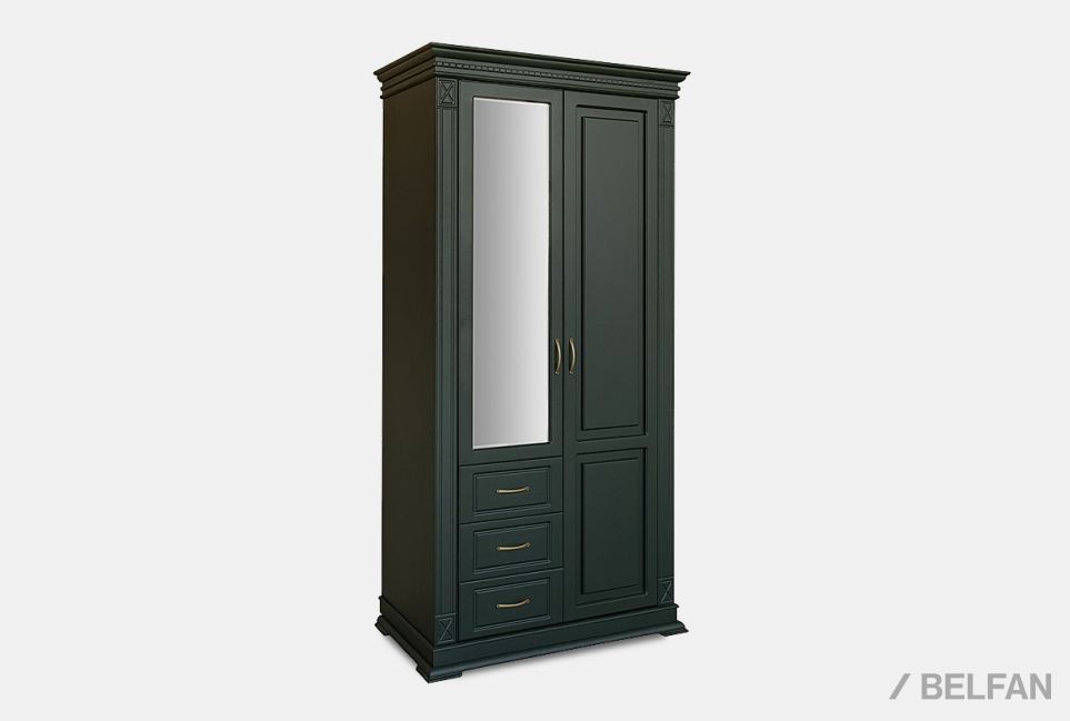 Шкаф комбинированный "Верди Люкс" 12з массив и шпон дуба 1