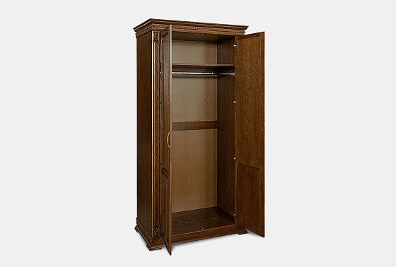 Шкаф 2-х дверный "Верди Люкс" массив и шпон дуба 3