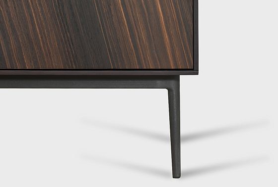 Тумба "Монреаль" 3 шпон дуба, МДФ, металл 12