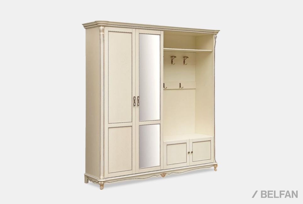 Шкаф комбинированный "Алези 2з" массив и шпон дуба 1