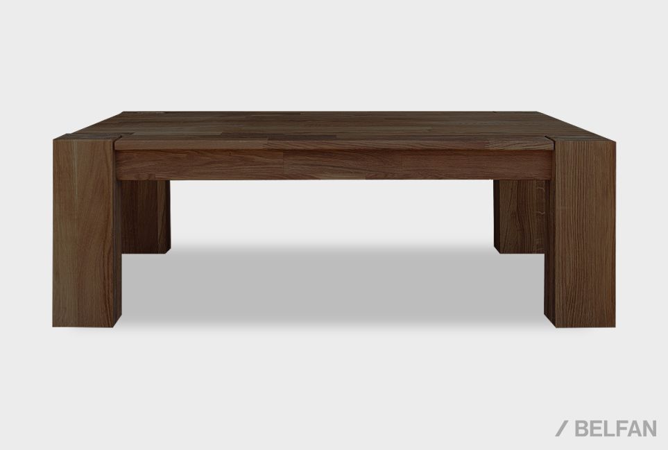 Стол журнальный "Берген" П-03 (сечение опор 120х90) массив дуба 1