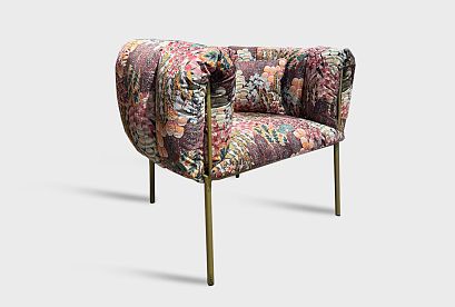 "Лео" кресло; нераскл.; 12; золото; Forest 03 (гр.3/Турция)